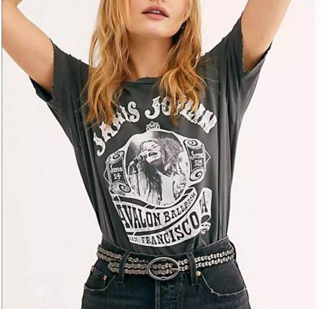 

Janis Joplin rock band tee shirt L
