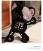 3D Plush Cat Skull Doll - Cute Cartoon Pillow & Creative Gift