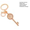 Keychain Pendant 3D Retro Key Shape Sparkling Rhinestones Inlaid Key Chain with Lobster Clasp Key Ring Bags Accessories