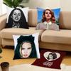 1PC Girl Singer Lana Del Rey Pillow Case Square  Bedroom Sofa Leisure Comfort Cushion Car Home Decoration