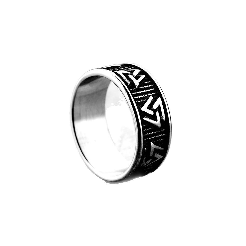 Stylish Retro Celtic Viking Triangle Men's Fashion Ring