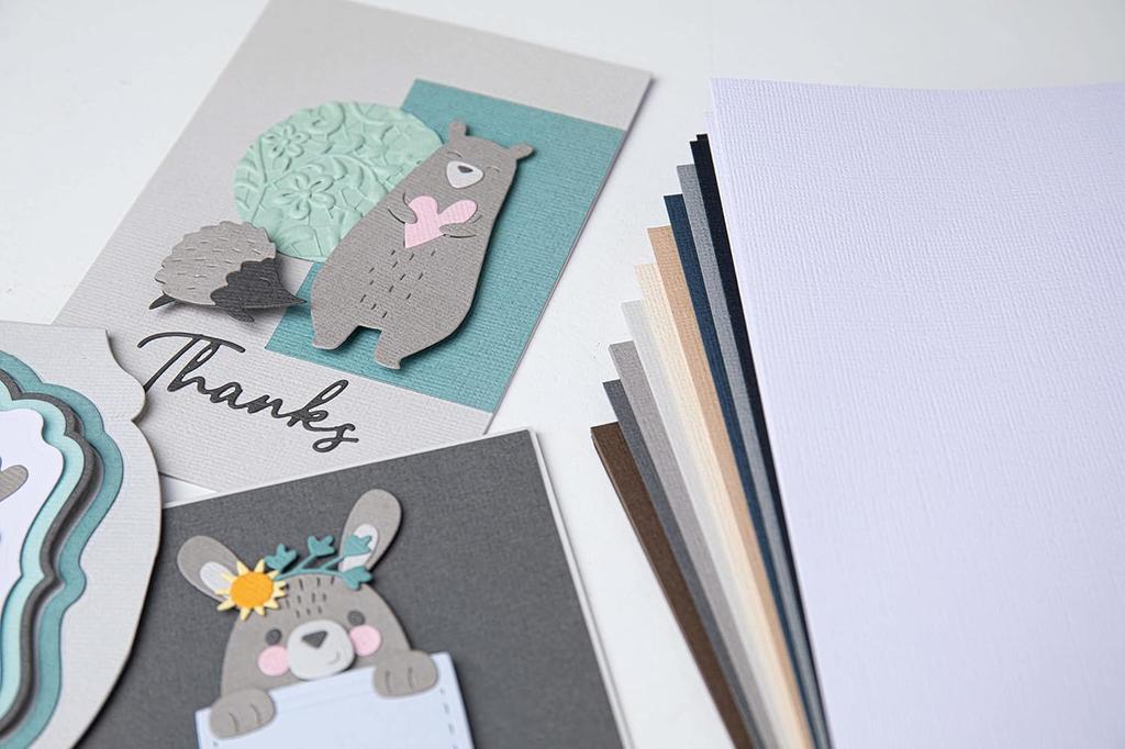 Sizzix Neutral 10 60 Sheets 10 Neutral Colored 60PK Authentic Japanese Product Cardstock, Colors, Colors, / Surfacez- Cardstock, [663780]