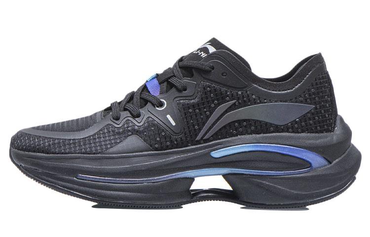Li Ning WuShi 5S 1.0 5S Low top Running Shoes Women s Black Blue Mono Yarn, Trendy And Versatile, Casual ARHR212-5 37