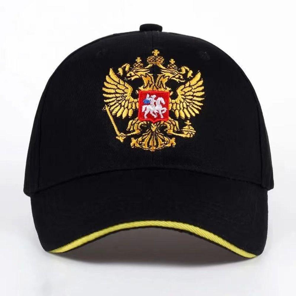 Fashion Russian Emblem Embroidered Baseball Cap Cotton Hip Hop Snapback Cap Adjustable Baseball Hats For Man Women Unisex