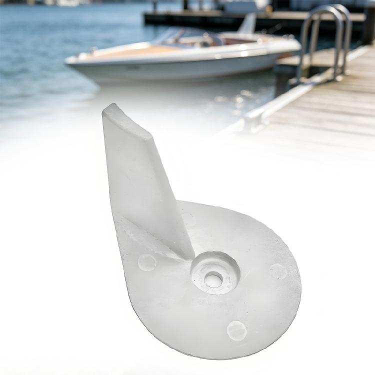 Precisions Design Zinc Alloy Outboard Motor Fin Anodes Trim Tab Anodes For 30 50HP Boats