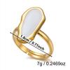 Stainless Steel Exquisite Butterfly Heart Finger Ring for Women Personality Irregular Round Ring Waterproof Versatile Jewelry