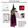 Deckenhänge Halloween-Charakter-Display mit geräuschaktivierter Bewegung und beleuchtetem Gesicht für Eingangsbereich Flur Saisonale Raumgestaltung