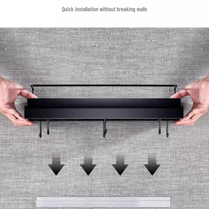 Modern Wall-Mounted Double-Layer Kitchen Storage Rack