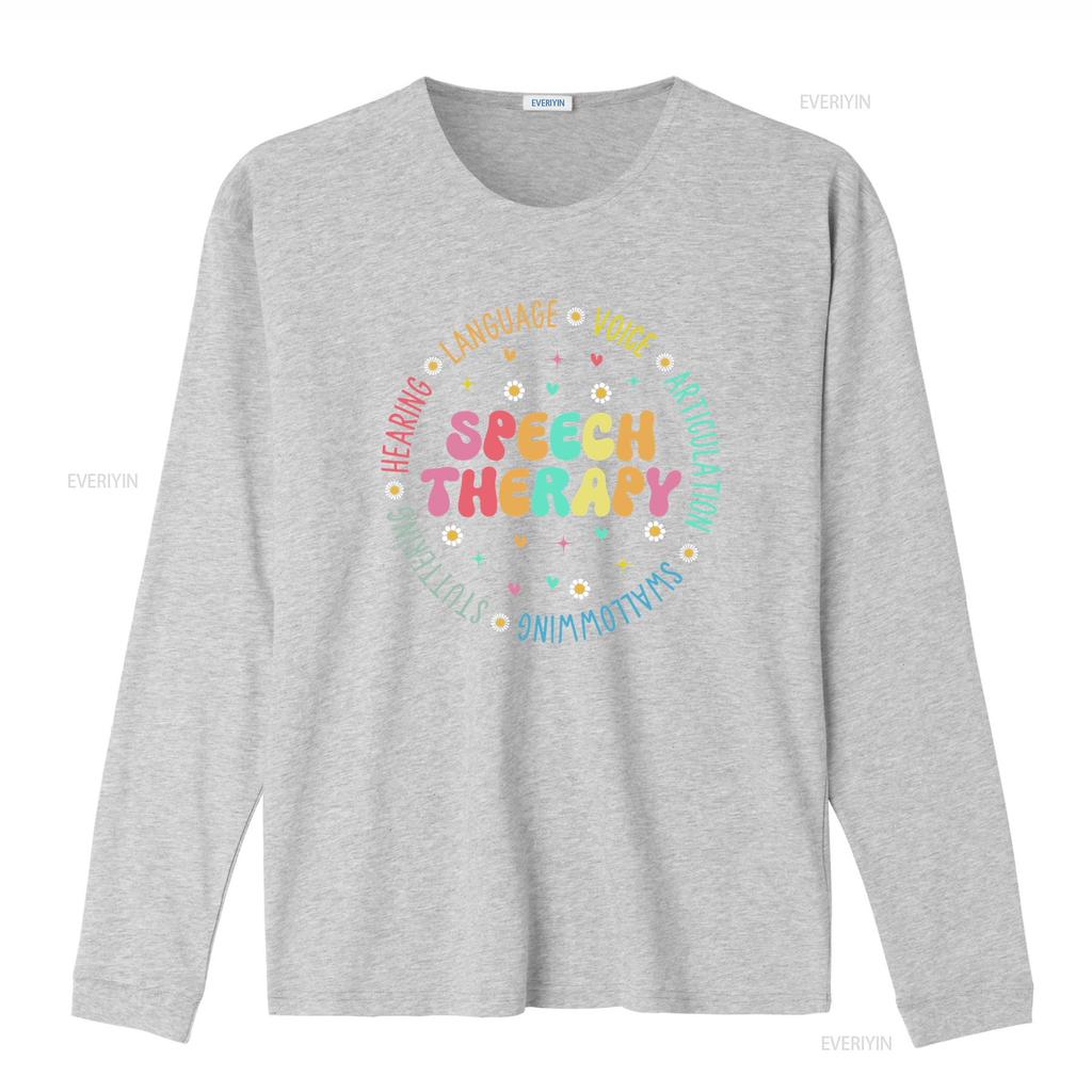 Speech Language PathologisT T Shirt SLP Pathology Sweater Teacher Graduation vintage Washed designer clothes streetwear Casual
