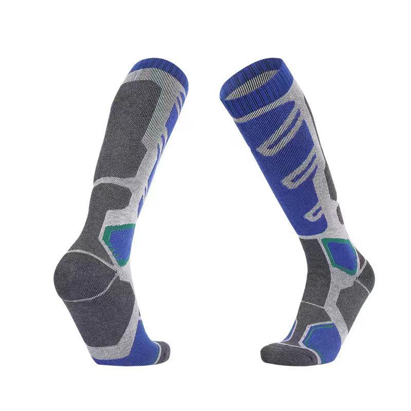 Unisex Quick-Dry Wool Ski Socks for Children and Adults - Warm, Long, and Ideal for Outdoor Sports