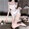 Sexy Lingerie Water Spirit Cherry Free Lace Buttocks Apron Maid Dress Sexy Naked Back Uniform Temptation