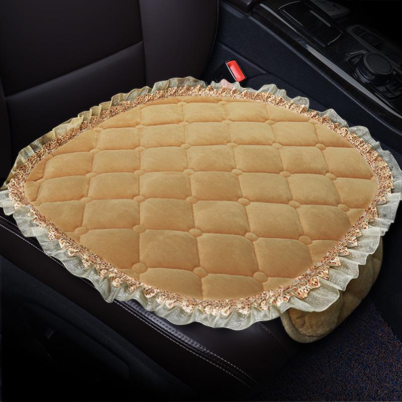 

Зимняя плюшевая кружевная подушка на автомобильное сиденье - Универсальный размер, 5-местная, Комфорт в любое время года, Дизайн без завязок