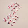 Short Ballet Nail Barbie Pink Black Curve Irregular Ripple European and American Spice Girls ins Fake Nails