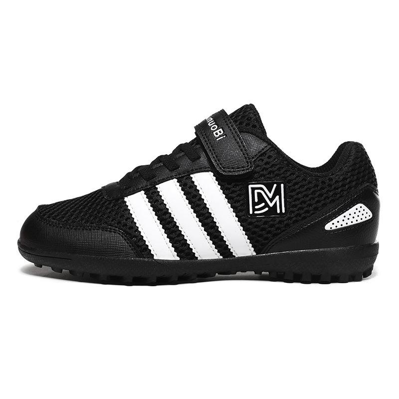 2025 new boys football shoes TF broken nails children students girls Velcro mesh grass training shoes