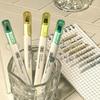 4pcs Soft Tip Highlighter Pen Refillable Note Taking Markers Durable Art Marker Pen  Students Gift