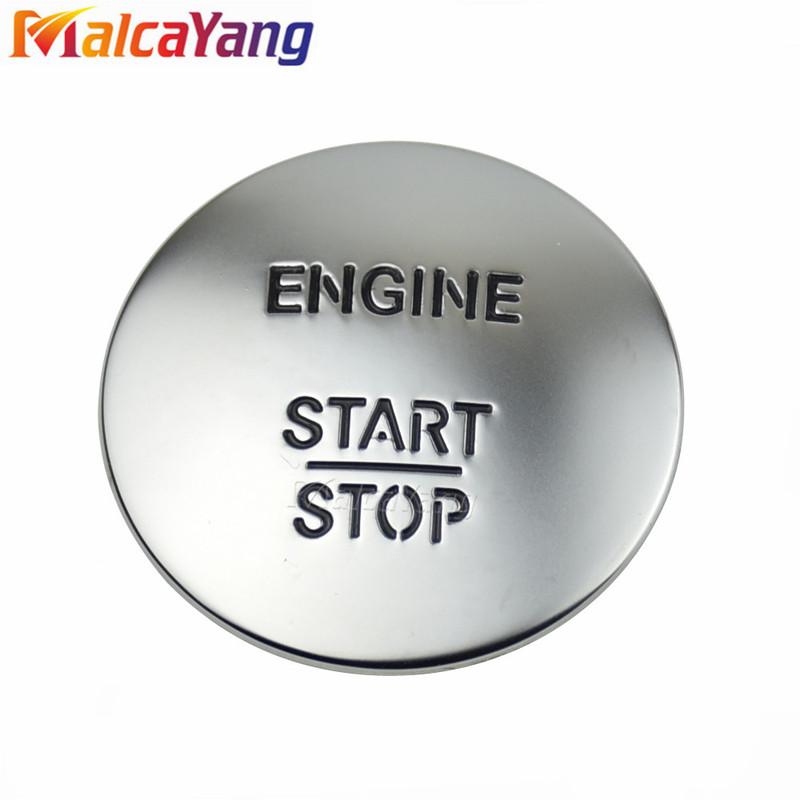Keyless Go Start Stop Push Button Engine Ignition Switch 2215450714 Silver For Mercedes-Benz W164 W205 Switche Car Accessories
