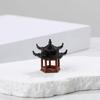 Miniature Pagoda Statues Artistic Chinese Cultural Building 3D Models Safe and Friendly to Nature Decoration