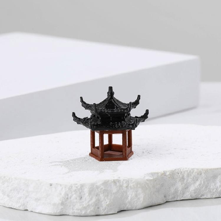 Miniature Pagoda Statues Artistic Chinese Cultural Building 3D Models Safe and Friendly to Nature Decoration