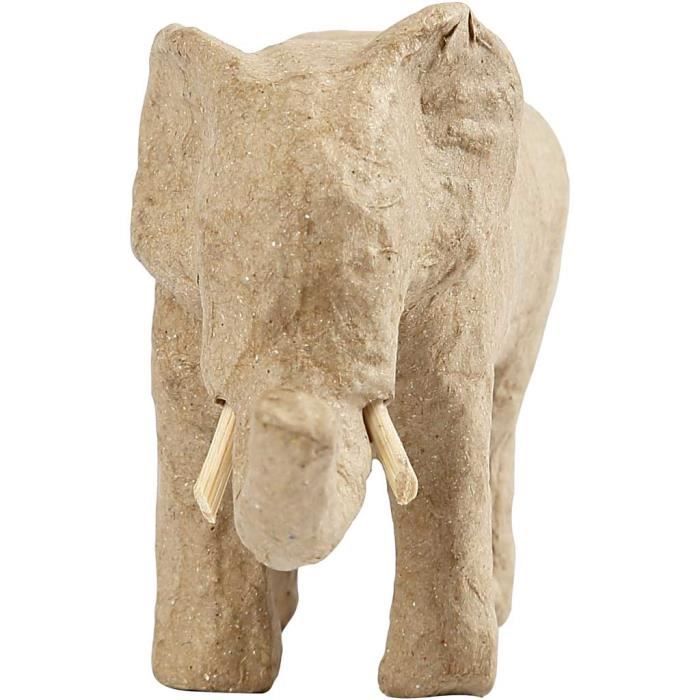 Figurine en papier mâché marron. Réf 99349