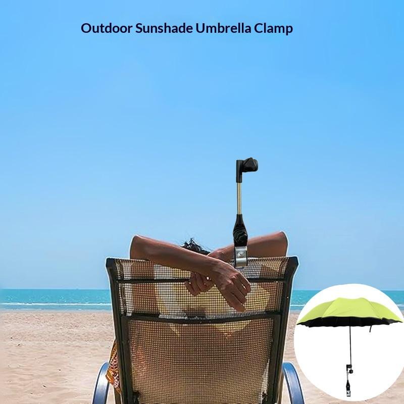 Stainless Steel Bicycle Umbrella Holder Electric Car Support Umbrella Rack Single Bike Seat Baby Stroller Sunshade Support