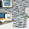 Marble Mosaic Tile Sticker, Kitchen Bathroom Pvc Waterproof Self-Adhesive Wall Sticker Imitation Epoxy Home Wallpaper