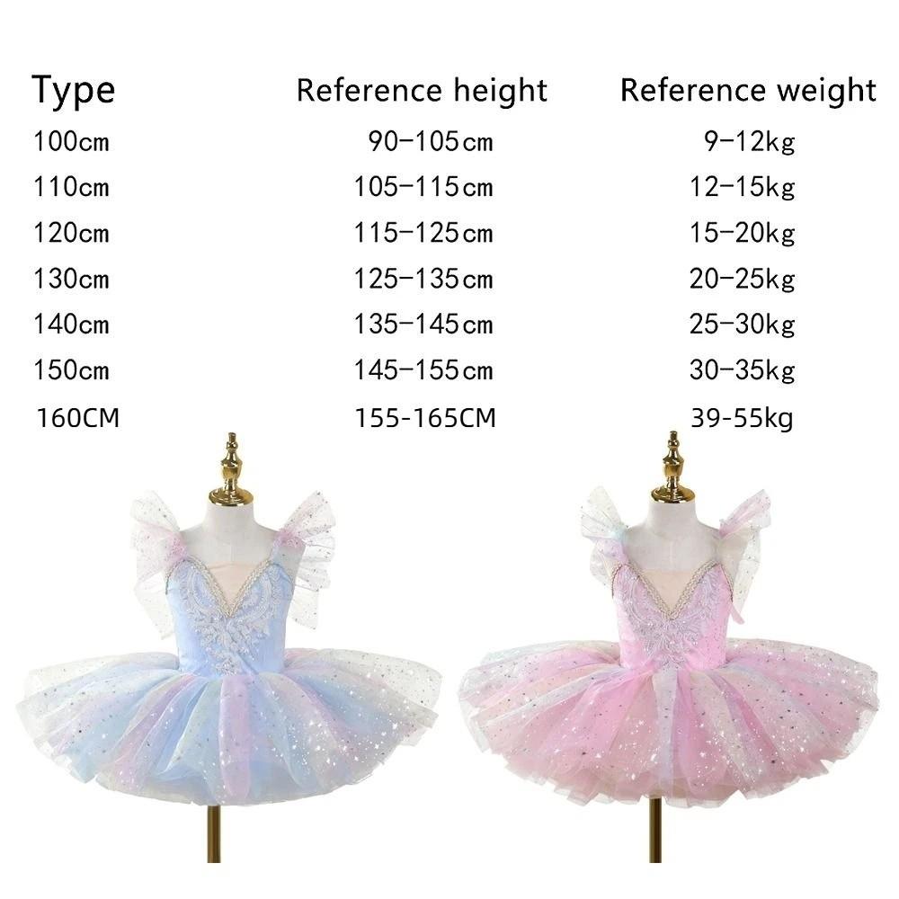 Aufgeplustertes Kinder-Ballettkleid Modernes Prinzessinnenkleid Modische Tanzkostüme Kinder Mädchen