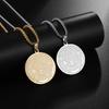 European and American Popular Titanium Steel Solomon Magic Amulet Pendant Fashion Stainless Steel Seven Angel Guardian Necklace