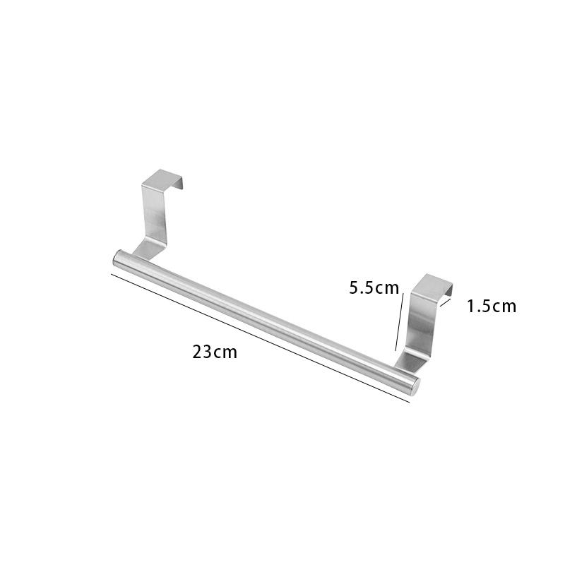 Stainless Steel Towels Rack for Bathroom Kitchen Cabinet Door Hanging Organizer Shelf Wall Mounted Towels Bar