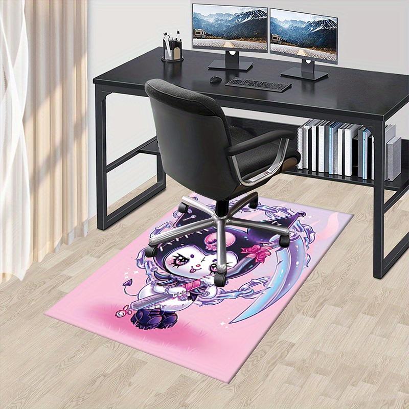 Office Rug Gothic Kawaii, Skull Cute Anti-Slip Rug, Machine Washable for Living Room, Bedroom, Office, Multiple Sizes, Bedroom Mat, Decorative Mat, Du