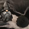 Gotische Zauberer-Gnom-Harzfigur, Halloween-Dunkeldekoration, Schreibtischstatue, Geschenkidee