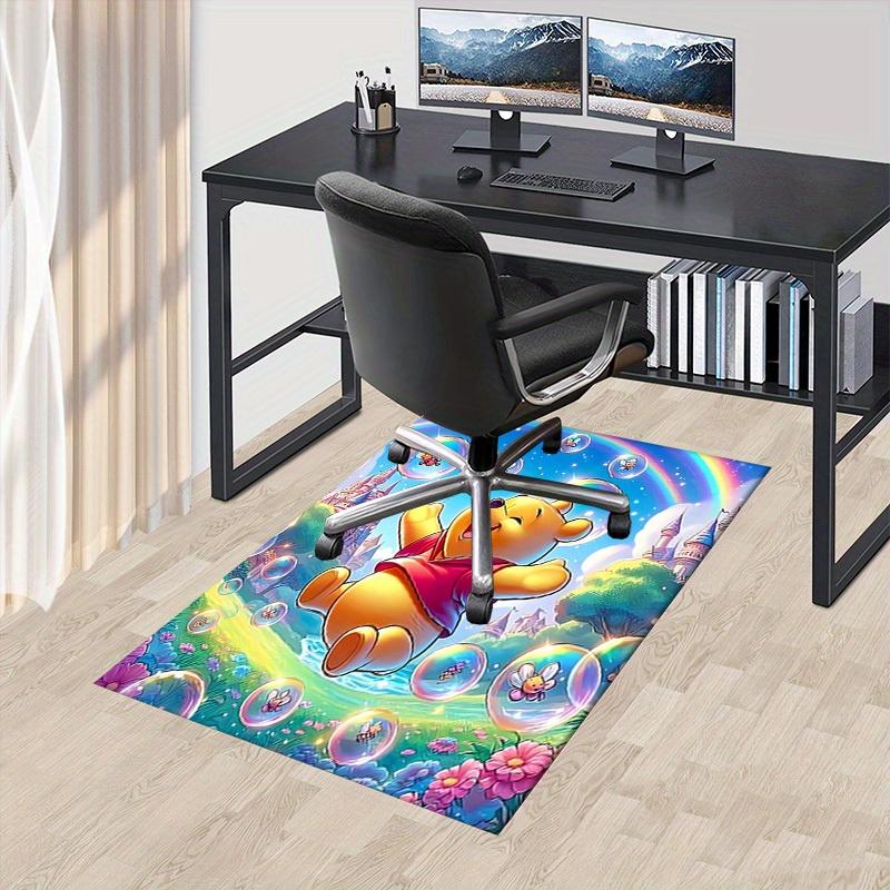 

Winnie the Pooh Bubble Rainbow Castle Office Carpet, Under Chair Rug, Playroom Mat, Decoration, Room Flooring, Soft and Non-Slip Floor Cover 60cm by 90cm