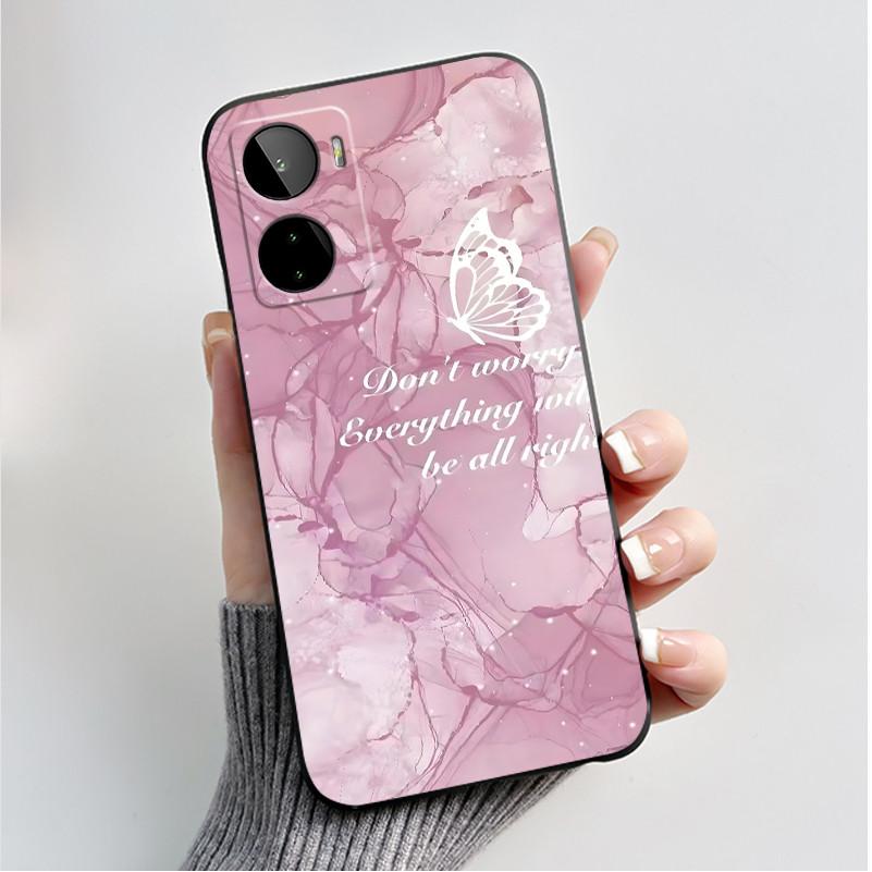 Luxury Fashion Butterfly Flower Cases For BLU G93 Shockproof Black Soft Silicone Back Cover Phone Case For BLU G93 G 93 Casing