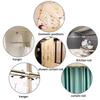No Drill Adjustable Shower Curtain Rod Extendable Tension Heavy Duty for Bathroom Closet Room Divider Use