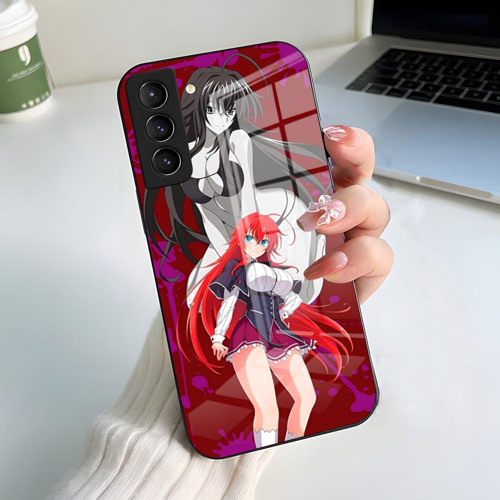 DXD Rias G-Gremory Phone Case For Samsung A56 A36 A26 A16 A15 A25 A35 A55 A14 A34 A24 A54 Glass Case