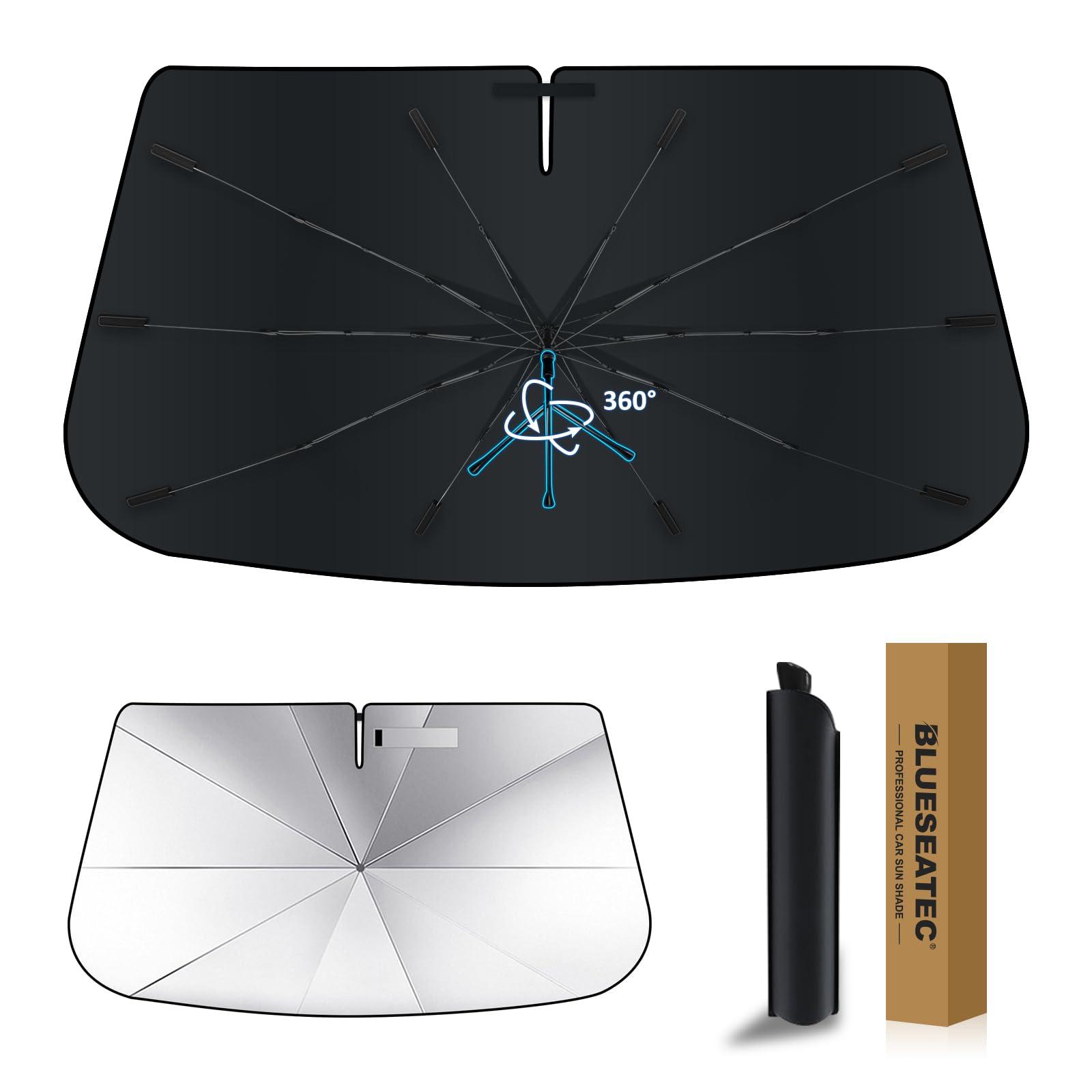 

Reinforced Rotating Windshield Sunshade for Toyota Crown Crown and Crown Estate UV Flexible Umbrella Light Easy Installation and Car Storage Bag