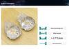 Natural High-Purity White Crystal Dragon Turtle Carved Pendant & Sweater Chain Ornament