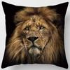 Animal World Tiger Lion Print Pattern Pillowcase Living Room Sofa Cushion Cover Bedroom Bedside Home Decoration 45x45cm