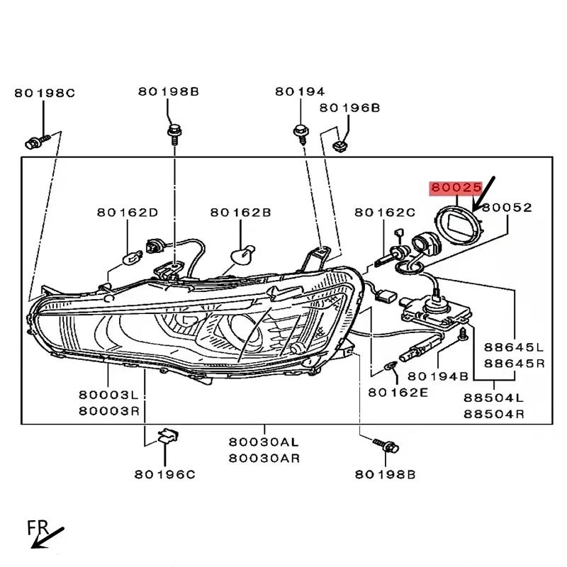Headlight Bulb Socket Seal Cover Lid Headlamp Dust Cap For Mitsubishi Outlander GF3W Galant Fortis Lancer Evolution EVO CZ4A