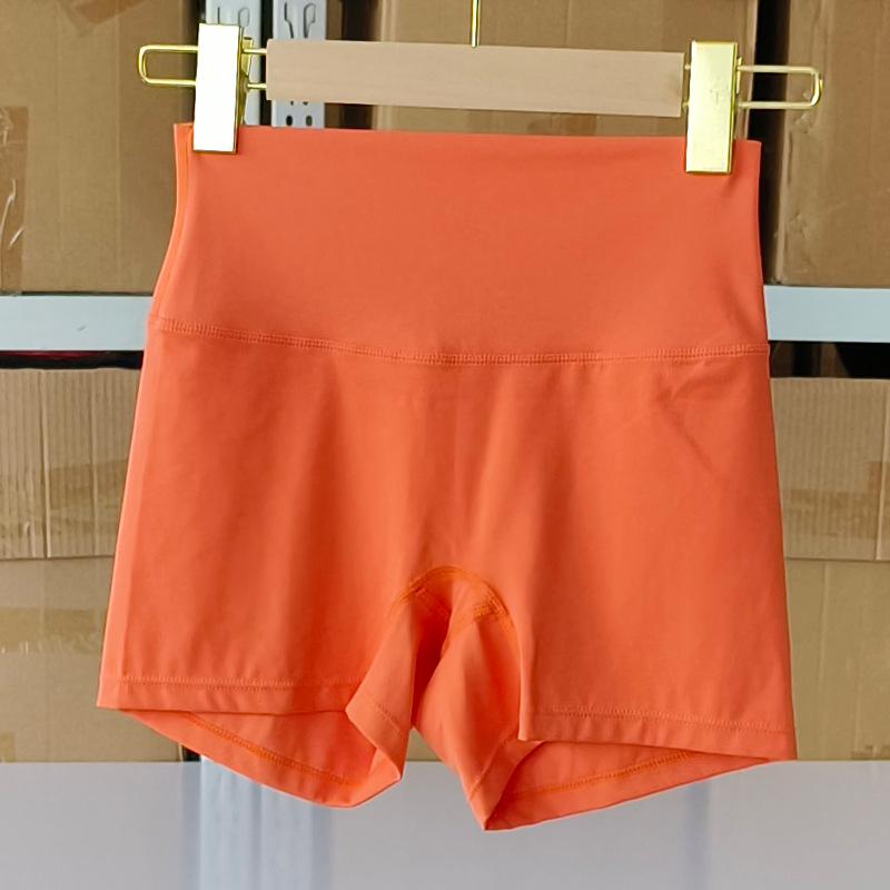 Women's High Waist Yoga Shorts, Nylon Tight Fit, High Elasticity