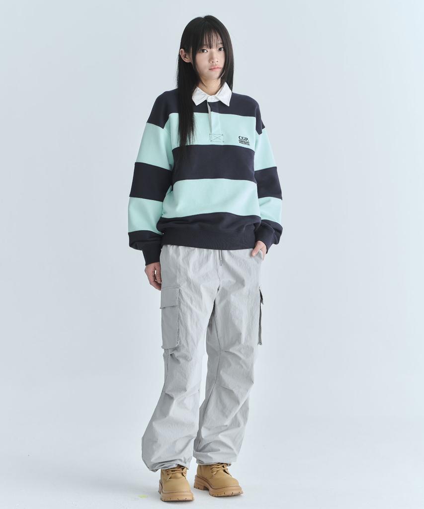 CGP Nylon Cargo Parachute Pants - Grey