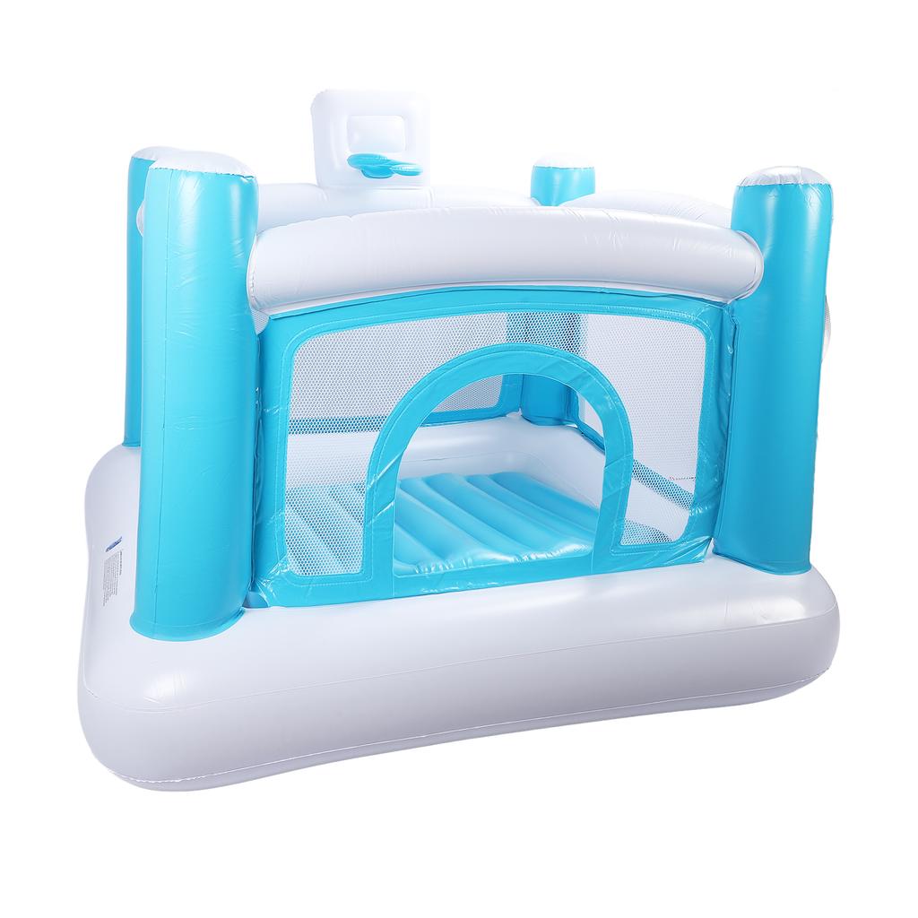 Bounce House Thickened PVC Inflatable Bouncy Castle with Detachable Mat for Indoor Outdoor