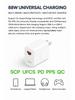 88W Dual-Port USB-A+C Super Fast Charger with 6A Type-C Cable Set