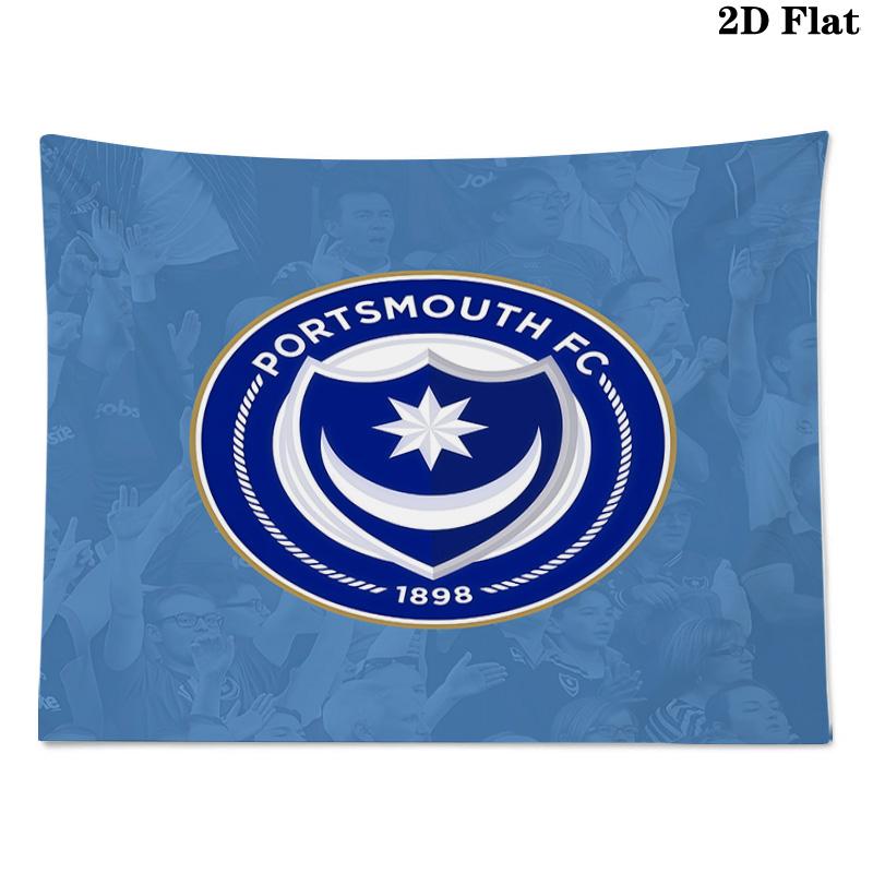 Portsmouth FC Printed Tapestry – Wall Hanging for Bedrooms, Dorms, and Home Decor