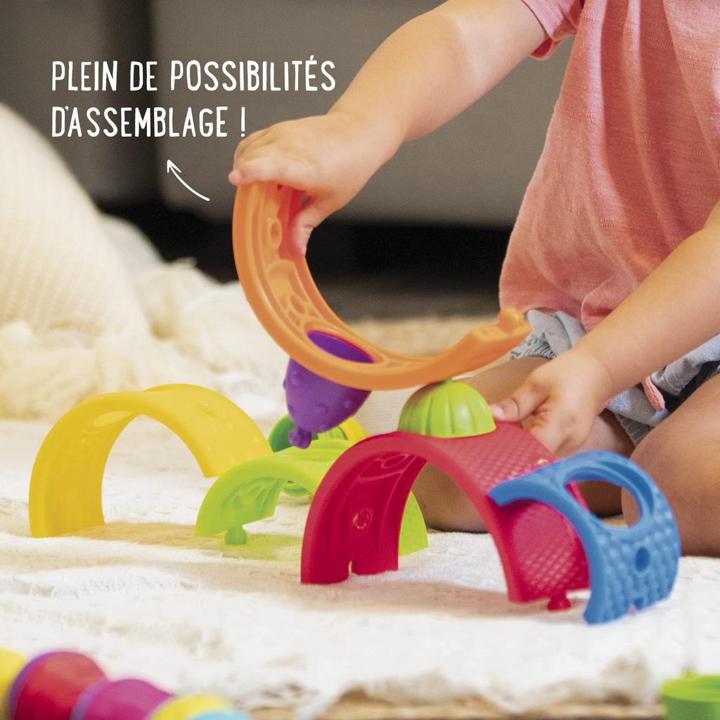 Lalaboom Babyspielzeug Baue einen 5 Bögen und 8 Authentische Bögen, Stücke, BL720,