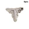 4Pcs 25mm Antique Triangular Corner Bracket Hardware Luggage Case Protector