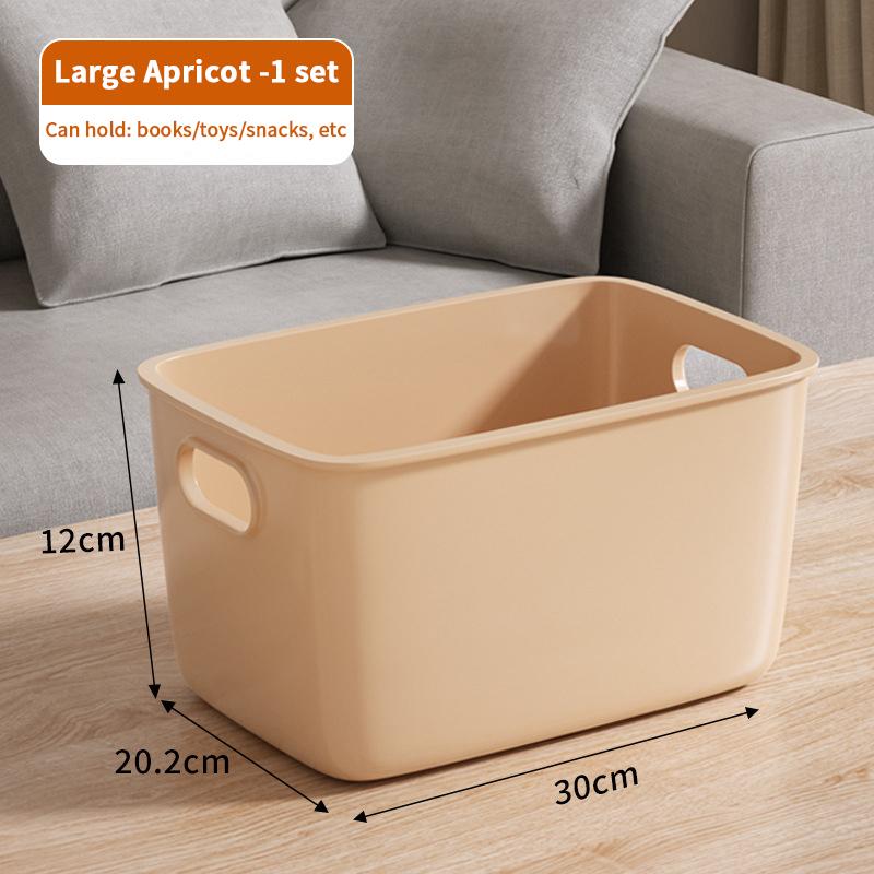 Desktop Storage Box Dormitory Sundries Plastic Cosmetic Storage Box Bathroom Kitchen Sorting Storage Basket Bins