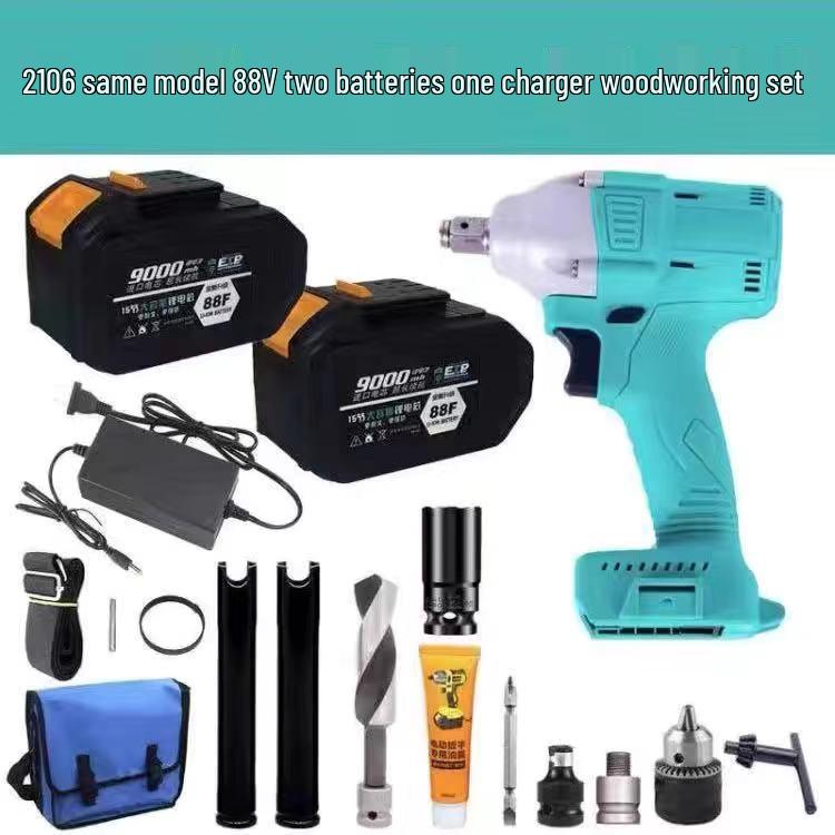 Bürstenlose elektrische Schraubenschlüssel für die Holzbearbeitung: Hohes Drehmoment Schlagbohrwerkzeug, Nur Gerät