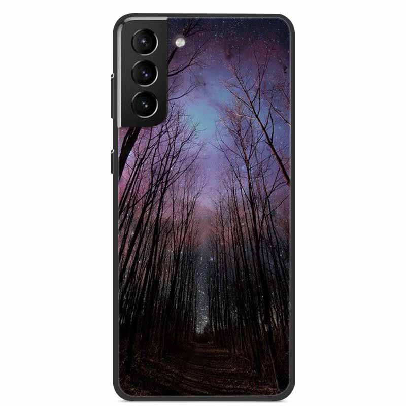 For Samsung S22 Case Wolf Lion Cat Black Silicone Soft Back Cover Case For Samsung Galaxy S21 FE S22 Ultra Phone Case S 22 Funda