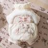 Ink and wash Jiangnan new Chinese overalls four-legged cotton-padded dog New Year cat autumn and winter warm pet cat clothes