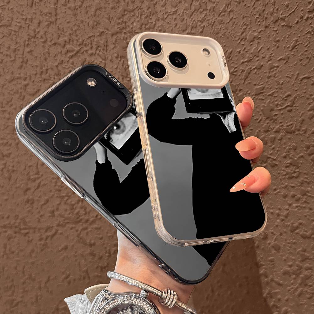 R-Rene Magritte Art phone case for iPhone 17 17Air 16 15 14 13 12 11 Pro Max Plus Colorful Silver